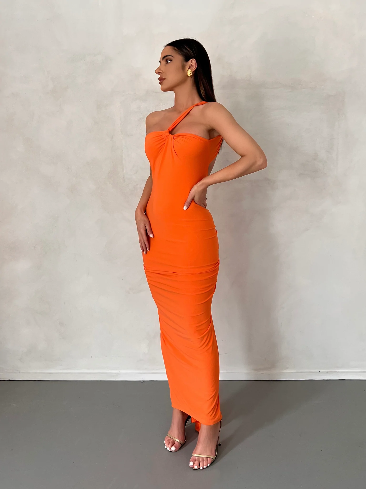MELANI Melina Dress – Orange – Goddess Kleopatra