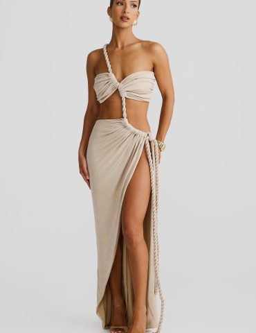 MELANI Zamara Gown - Gold Marble