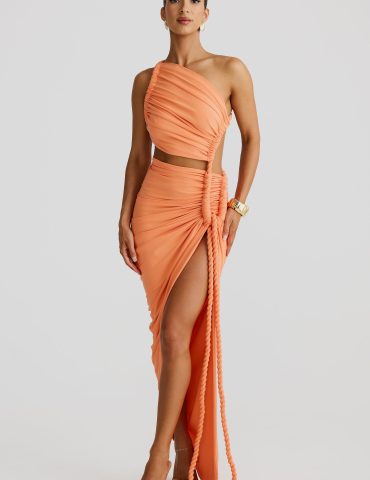 MELANI Juliana Gown - Papaya (HIRE)