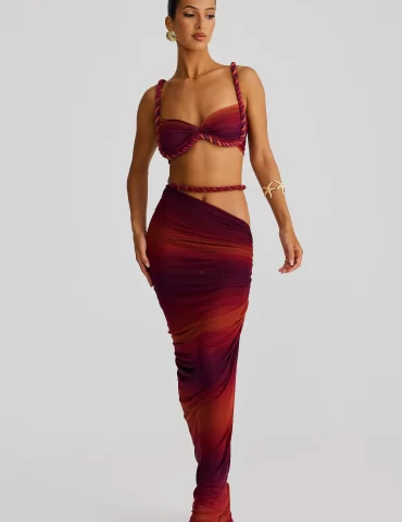 MELANI Zenaya Skirt - Sunset Ombre