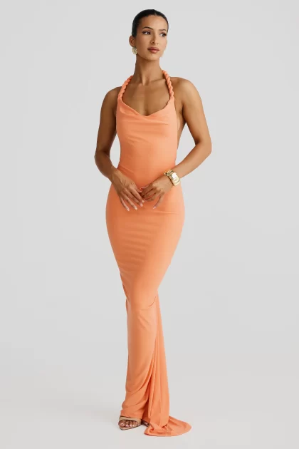 MELANI Maia Multi Way Gown - Papaya - Image 5