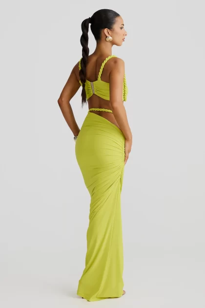 MELANI Zenaya Skirt - Chartreuse - Image 3