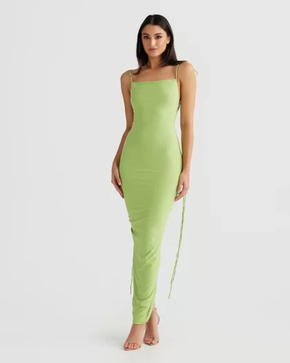 MELANI Cleo Dress - Lime - Image 3